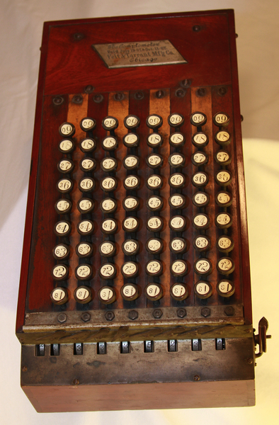 Early comptometer.